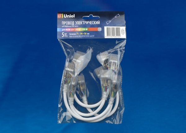UCX-SK4/B67-RGB CLEAR 005 POLYBAG Соединитель (провод) для светодиодных лент 220В 5050, 4 контакта, UCX-SK4/B67-RGB CLEAR 005 POLYBAG Соединитель (провод) для светодиодных лент 220В 5050, 4 контакта,